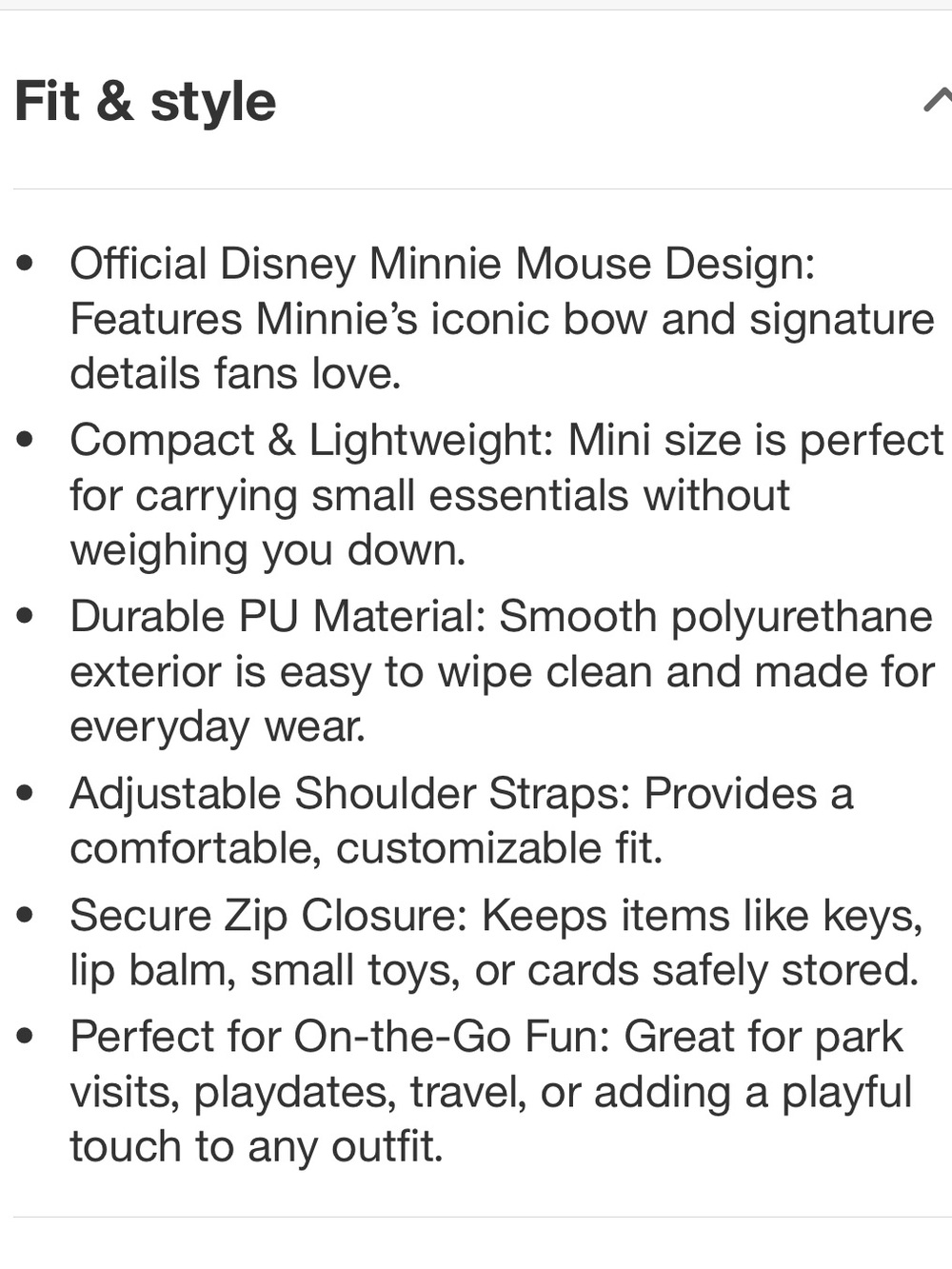 Minnie Mouse Mini Backpack - Picture 4 of 5